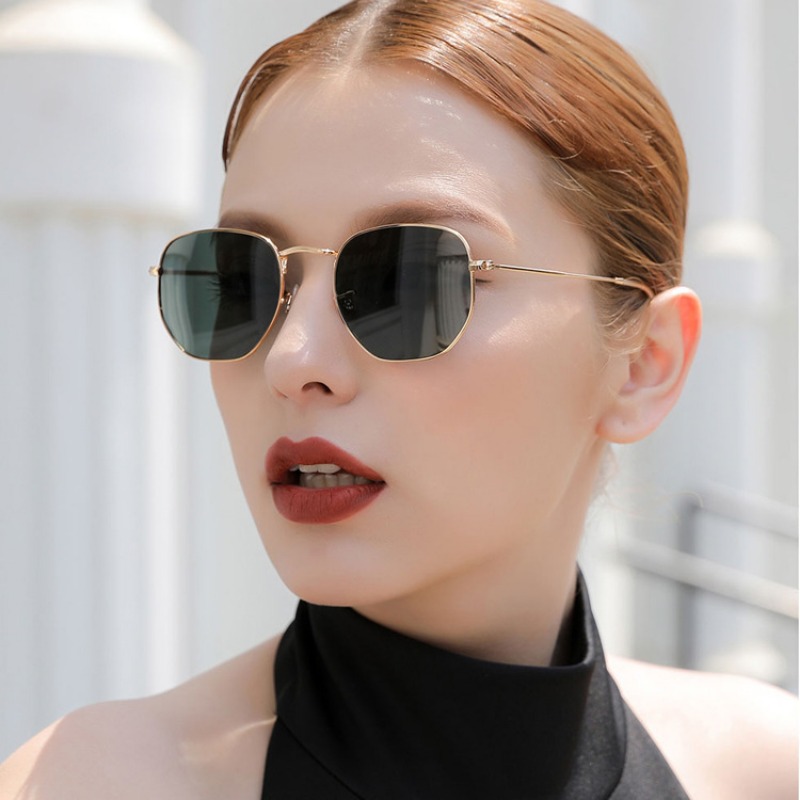 Luxury Zone - Runde Punk-Sonnenbrille für Männer, Luxusmarken-Designer Retro-Sonnenbrille